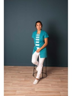 Tunique SELMA Indigo Blanc