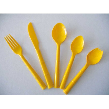 Lot de 12 cuillères à café plastiques