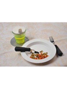Assiette Ergo blanc ivoire