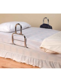 Barre d'accès au lit chromée