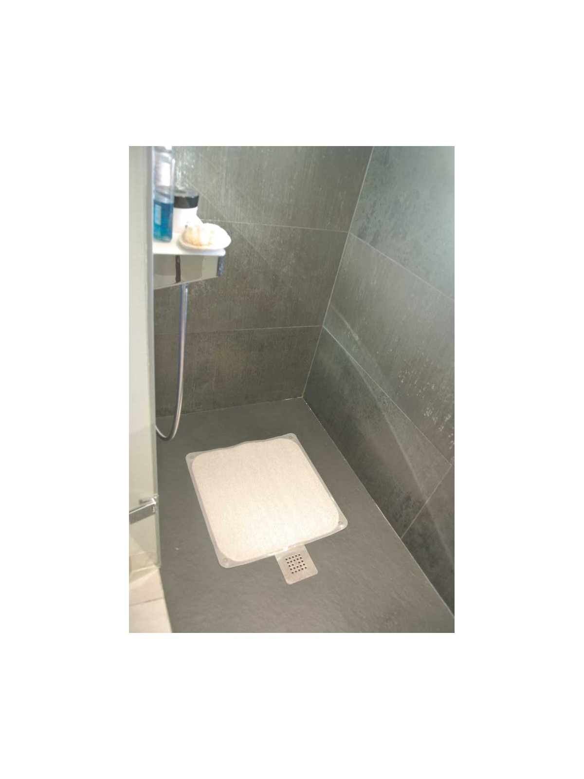 Tapis de douche Antigua gris