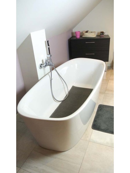 Tapis de baignoire Antigua gris