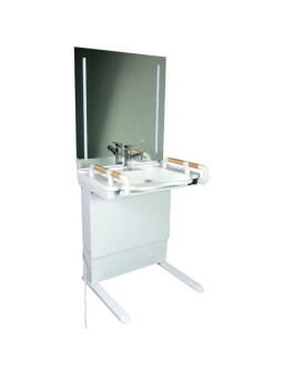 Lavabo avec miroir réglable...