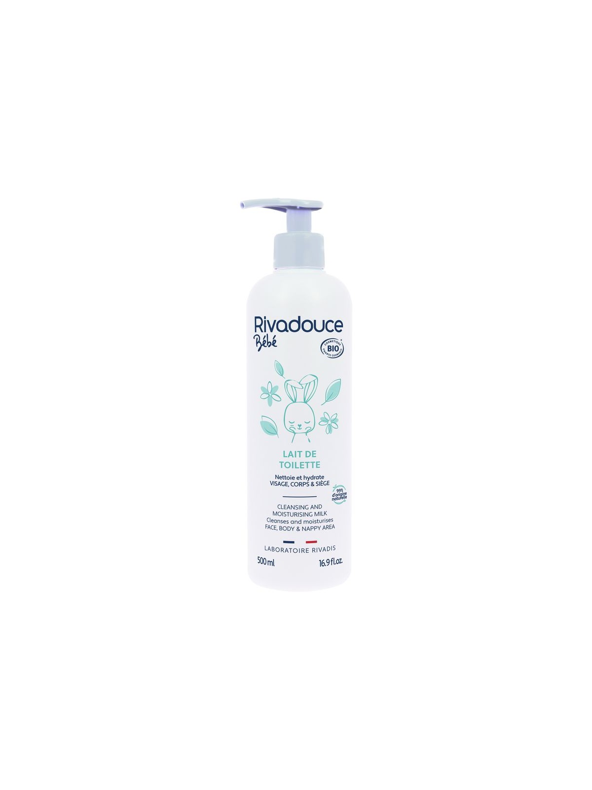Lait de toilette RIVADOUCE bébé certifié Bio