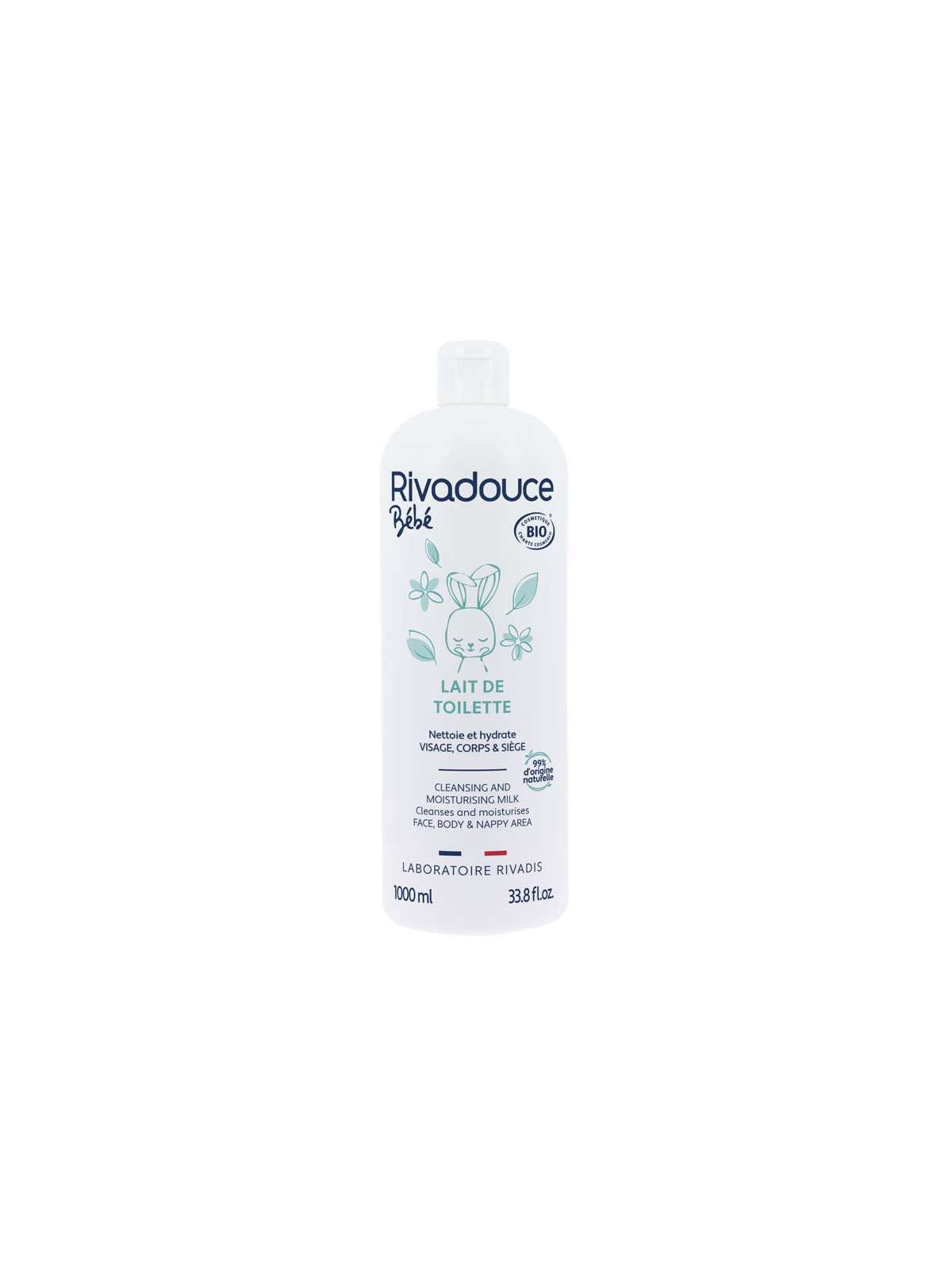 Lait de toilette RIVADOUCE bébé certifié Bio