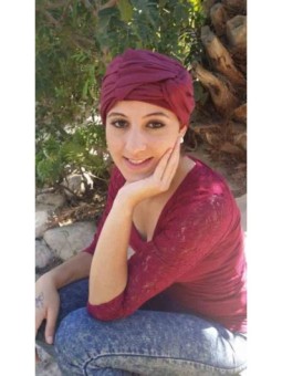 Turban Orquidée grenat